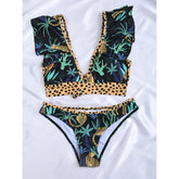 Ruffle Top Bikini